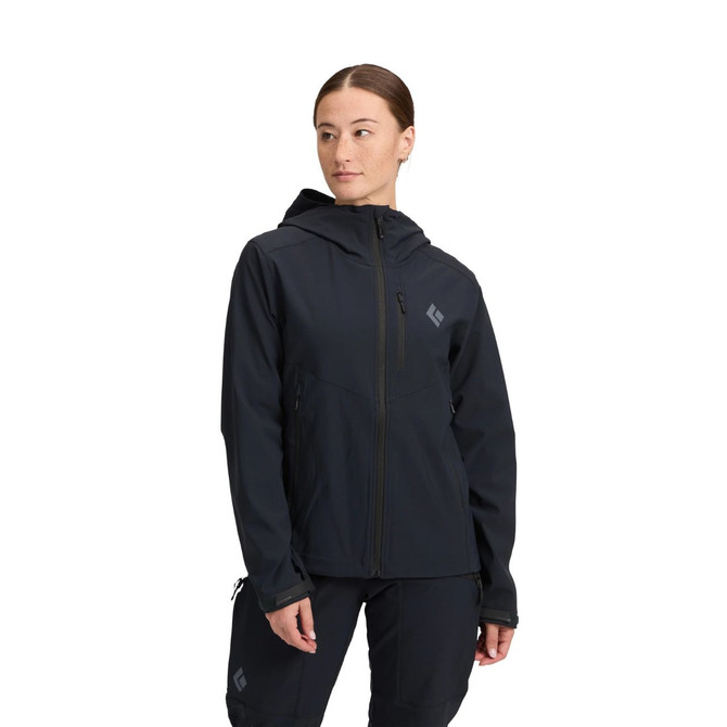 Black Diamond W DAWN PATROL SOFTSHELL - Black