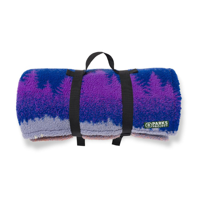 Parks Project Smoky Mtn. Haze Fleece Throw - MLT