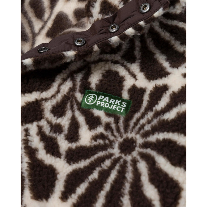 High Desert Wildflowers High Pile Fleece - Brown and Natural