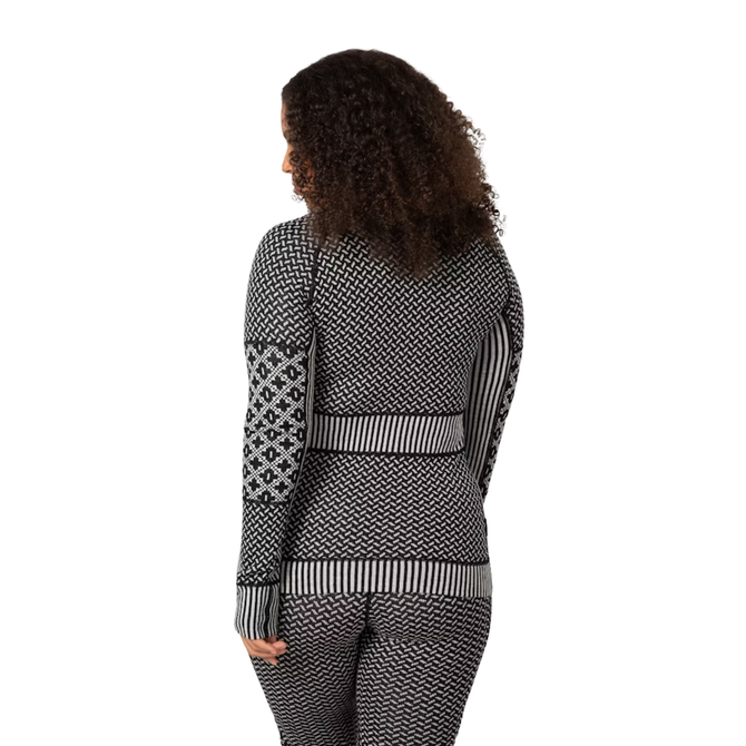 Kari Traa Smekker Half-Zip Baselayer - 100% Merino Wool Black