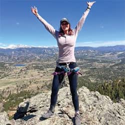 woman on summit