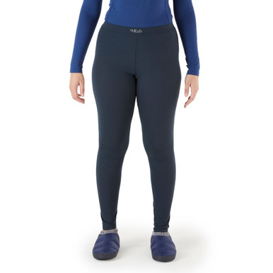 Women's Merino Base Layer Leggings in Dark Grey Grit