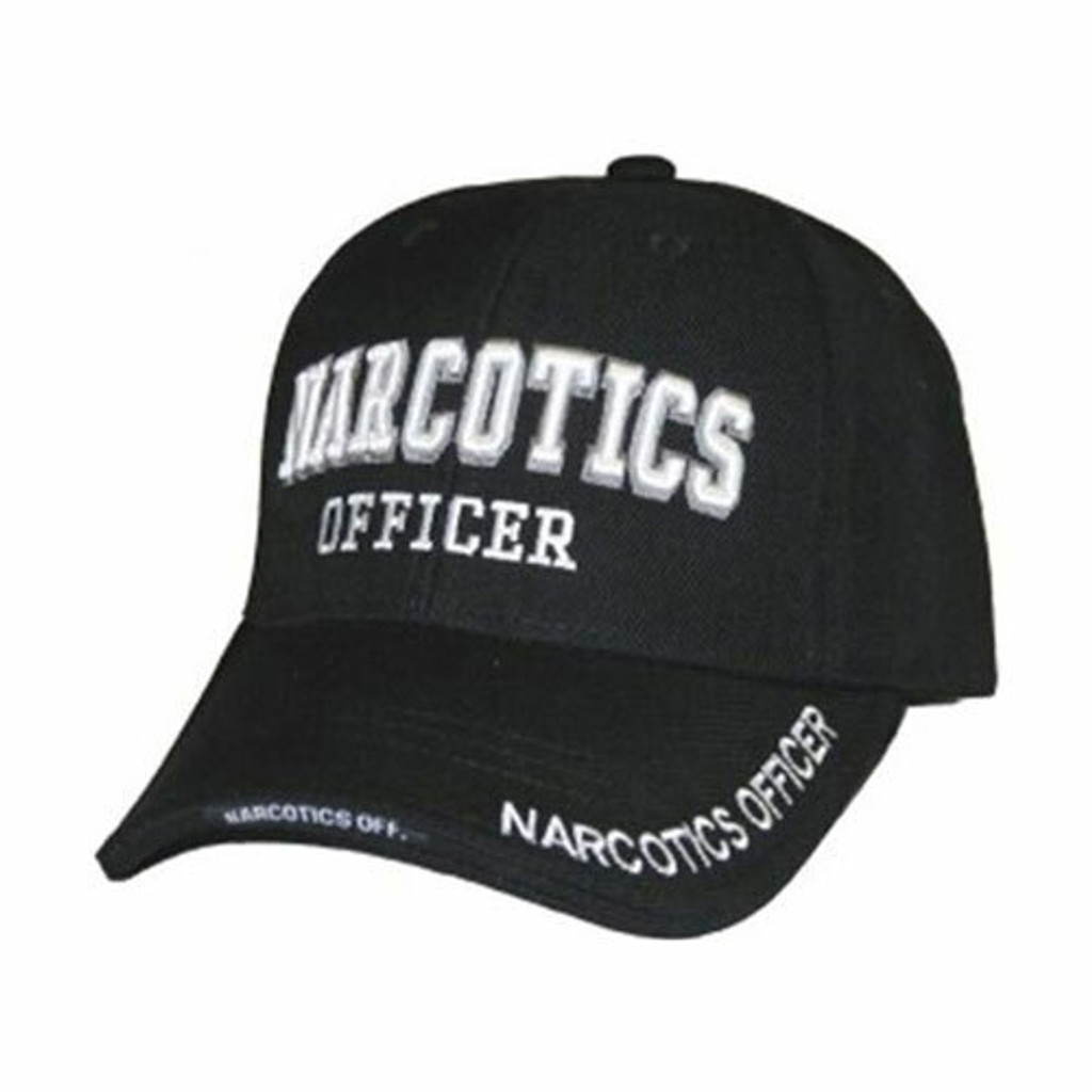 Narcotics Officer Hat (3D Puff Embroidery - 4 locations)