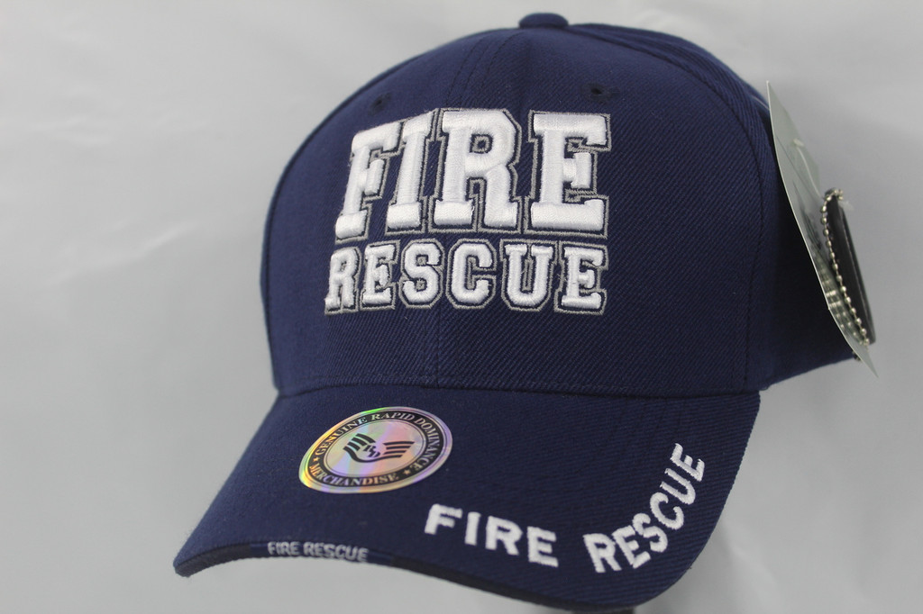 Fire Rescue PUFF HAT (3-D Embroidery - 4 locations) 1