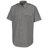Horace Small HS1209 Men's New Dimension Poplinshort Sleeve Shirt - Grey Front