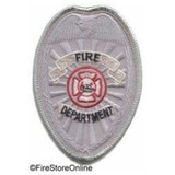 Patch - Fire Dept Badge (Silver)
