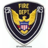 Patch - FIRE DEPT (Black with White Border)