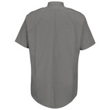 Horace Small HS1267 Women's New Dimension Poplinshort Sleeve Shirt - Grey Back