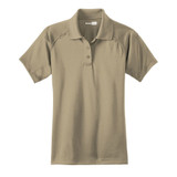 Cornerstone Tan Women's Select Snag-Proof Tactical Polo - Front View Flat Lay