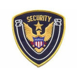 Patch - Security Shield (Midnight with Gold Border)