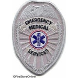 Patch - EMS REFLECTIVE Badge (Silver)