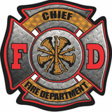 Decal - FD Maltese CHIEF (4 Inch)