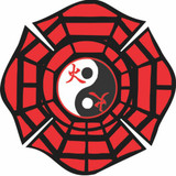 Decal - BAGUA Maltese (4 Inch) (Good Fortune or Luck) Decal - BAGUA Maltese (4 Inch) (Good Fortune or Luck)