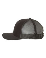 Leather Patch Hat- Military Rifle Black