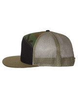 Leather Patch Hat- Military Rifle Camo