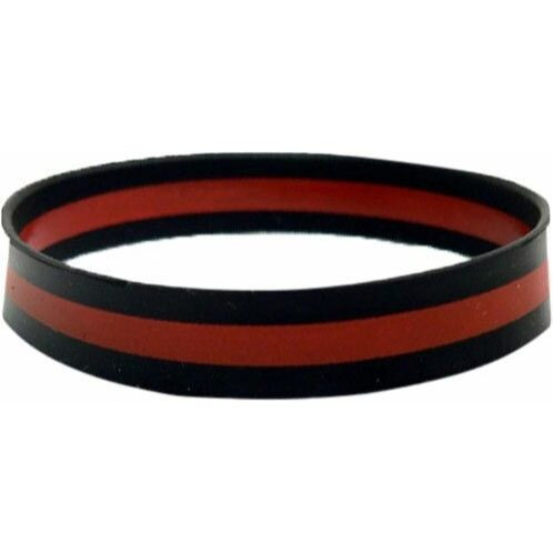 Thin Red Line Silicone Wrist Band (Firefighter)