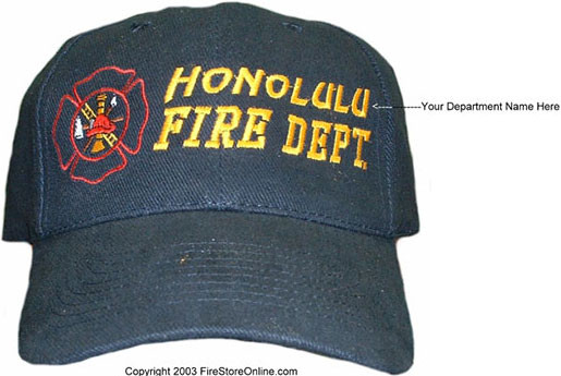 Custom Embroidered Hat (Fire Dept 