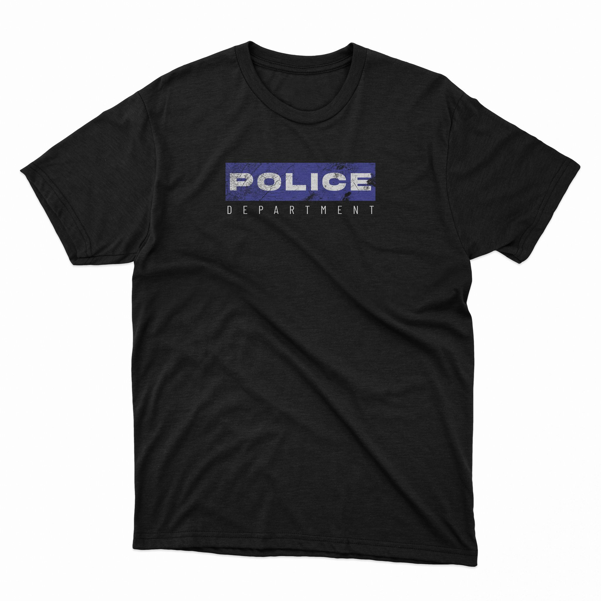 Blue Line Police Department T-Shirt - Firestoreonline