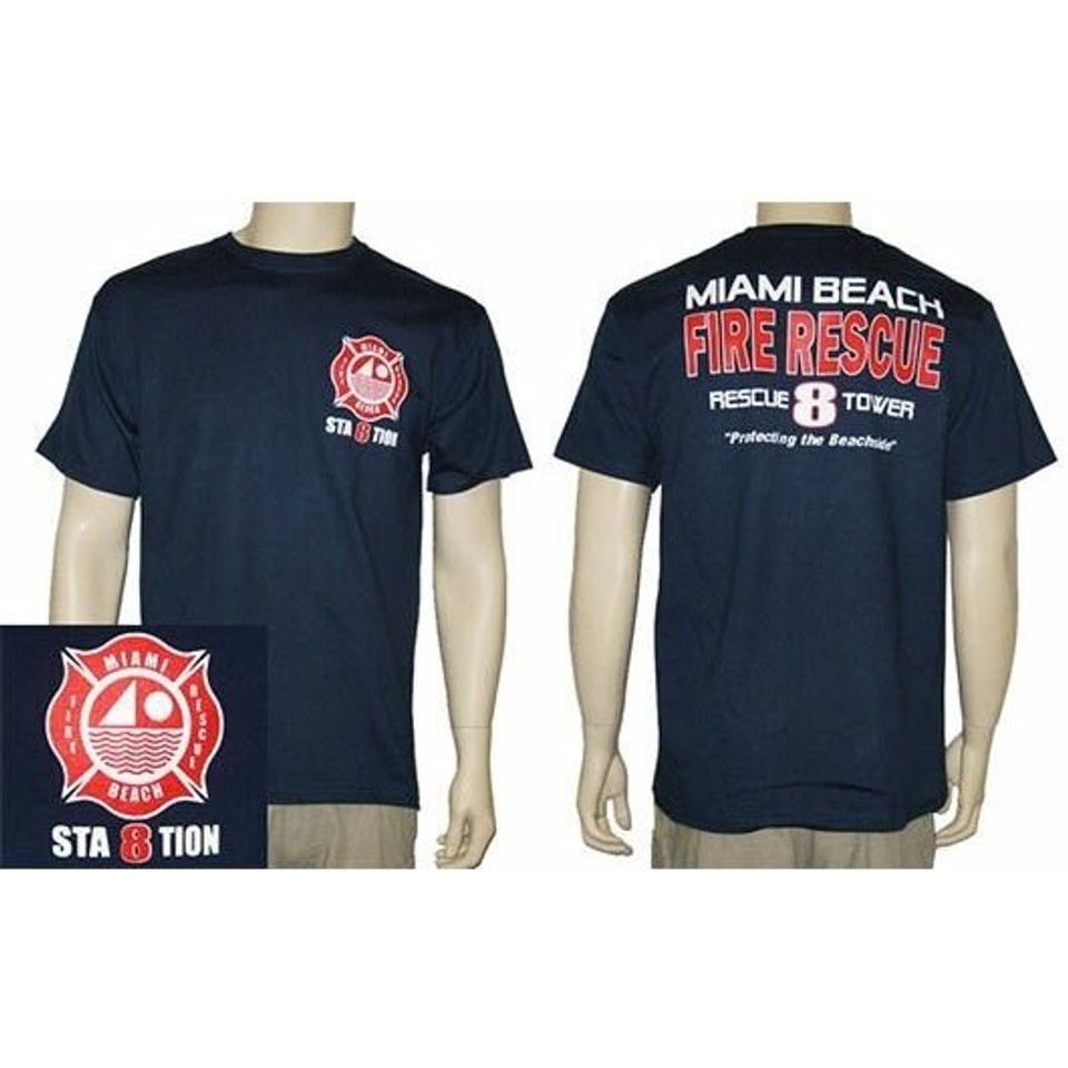 Miami Beach Fire Rescue STATION 8 Duty T-Shirt