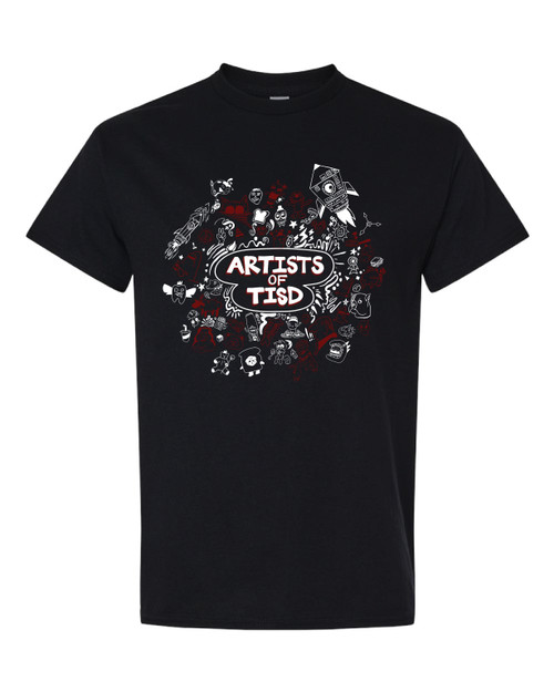TJHS Art Black T-Shirt (Gildan 100% cotton)