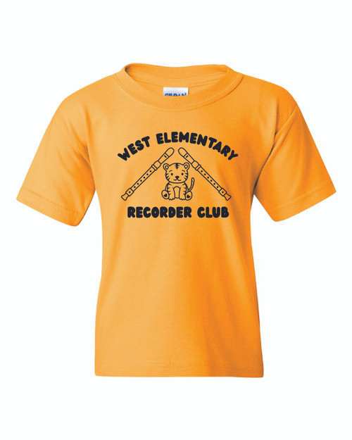 West Elementary Recorder Club T-shirt (Gildan)