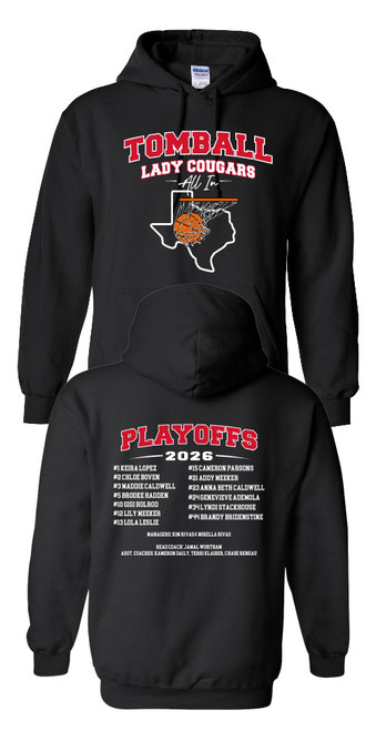 THS Girls Basketball Black Hoodie (Gildan)