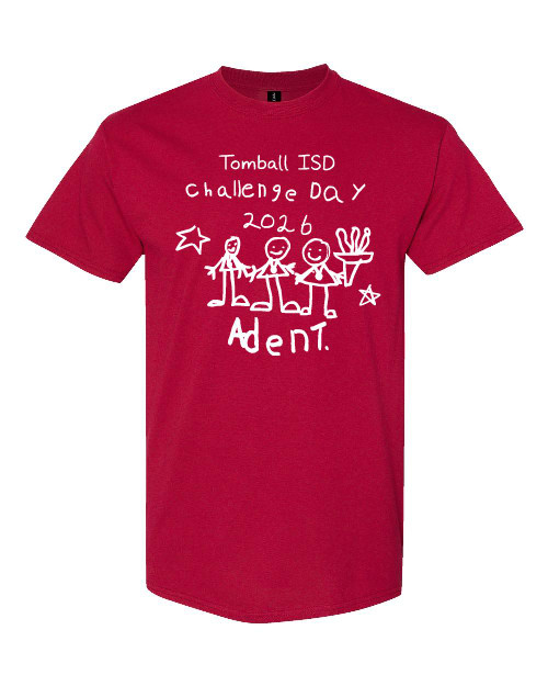 Tomball Junior High Cardinal T-shirt (Gildan)