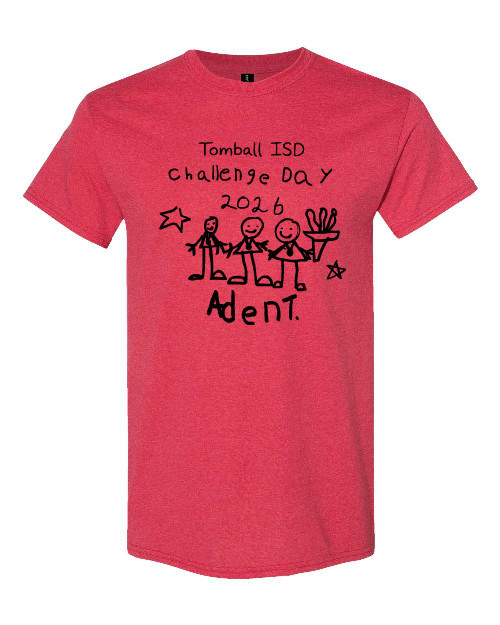 Grand Lakes Junior High Heather Red T-shirt (Gildan)