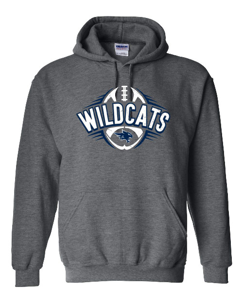 WWJH Football Dark Heather Hoodie (Gildan)