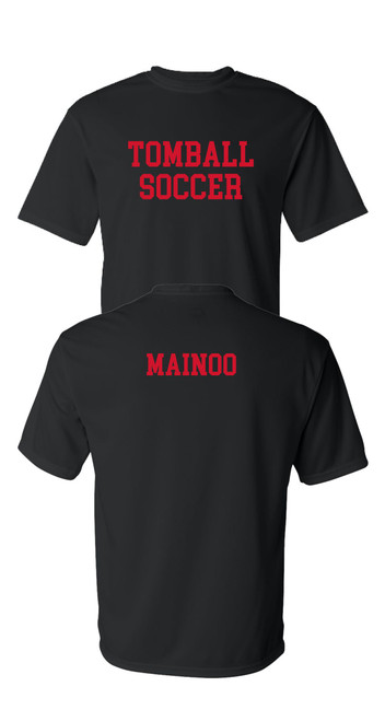 THS Boys Soccer Black Dri Fit T-shirt with Last Name (C2 Sport)