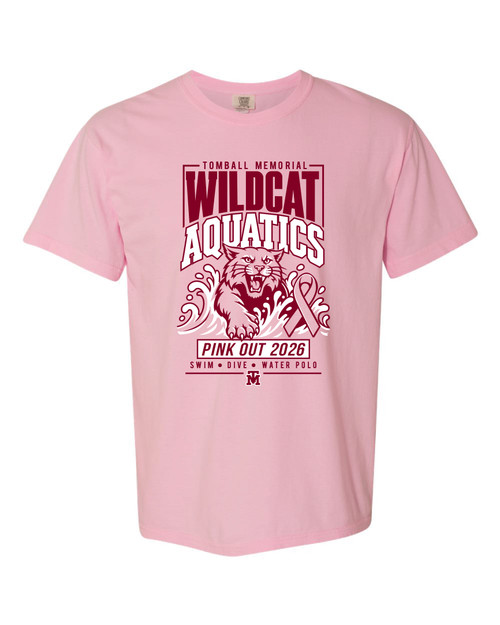 TMHS Swim & Dive Pink T-shirt (Comfort Color)