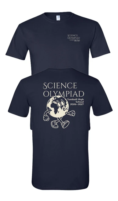 THS Science Olympiad Navy T-shirt (Gildan Softstyle)