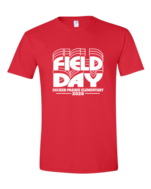 DPES Field Day 4th Grade Red T-shirt (Gildan Softstyle)