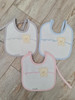 Personalised  Spanish Bibs  teddy bear design   3 colours