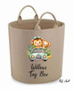 Personalised Printed Safari Jungle AN4 Themed Felt Trug Storage Bag.
