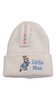 Peter Rabbit littleman  embroidered white hat beanie 0-3m