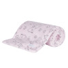 19C216 Baby Pink Elephant Jacquard Blanket