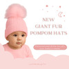 CT92 2ND SIZE SELF COLOUR 1 GIANT FUR POM POM