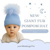 CT92 2ND SIZE SELF COLOUR 1 GIANT FUR POM POM
