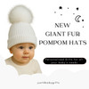 CT92 2ND SIZE SELF COLOUR 1 GIANT FUR POM POM