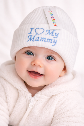 i love my mammy baby hat