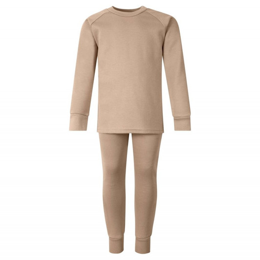 Taupe Long Raglan Sleeve Pyjama Set Taupe Long Raglan Sleeve Pyjama Set