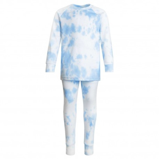 TIE DYE BLUE Long Raglan Sleeve Pyjama Set TIE DYE BLUE Long Raglan Sleeve Pyjama Set