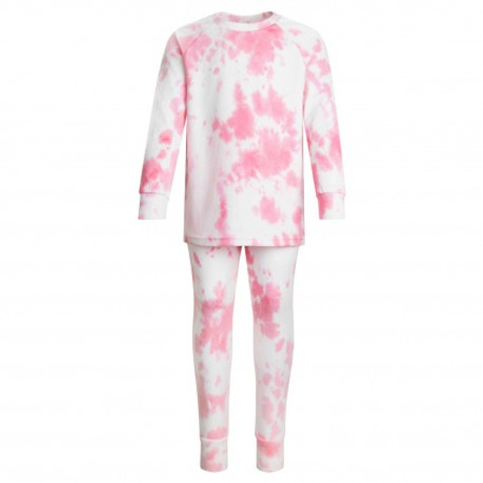TIE DYE PINK Long Raglan Sleeve Pyjama Set TIE DYE PINK Long Raglan Sleeve Pyjama Set