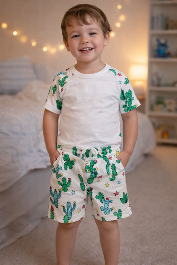 CACTI  Cactus PRINT SHORT SLEEVE SET