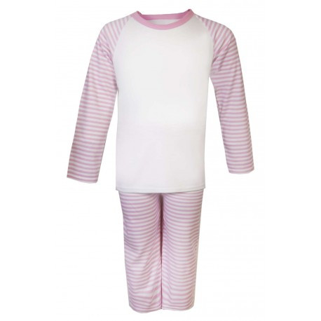 Soft Striped  PINK Children's Pyjama Sets  6 Months – 6 Years