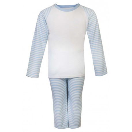 Soft Striped BLUE  Children's Pyjama Sets  6 Months – 6 Years