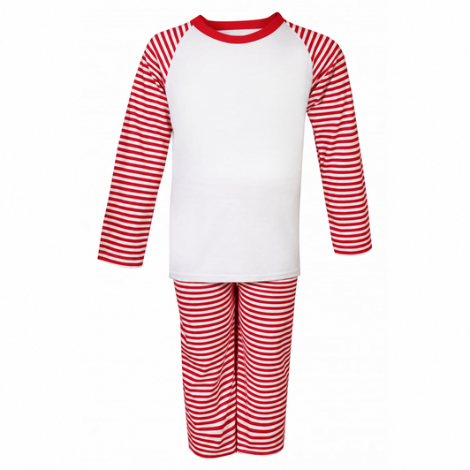 Soft Striped RED STRIPE   Children's Pyjama Sets  6 Months – 6 Years