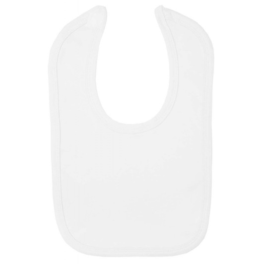 Blank Velcro Fastening Bibs in White Blank Velcro Fastening Bibs in White