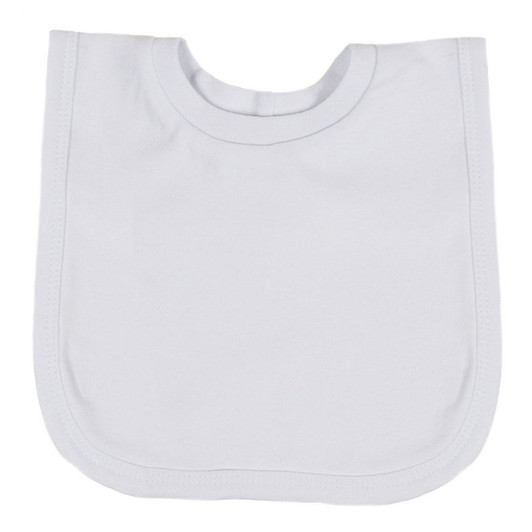 PLAIN WHITE POP-ON BIB